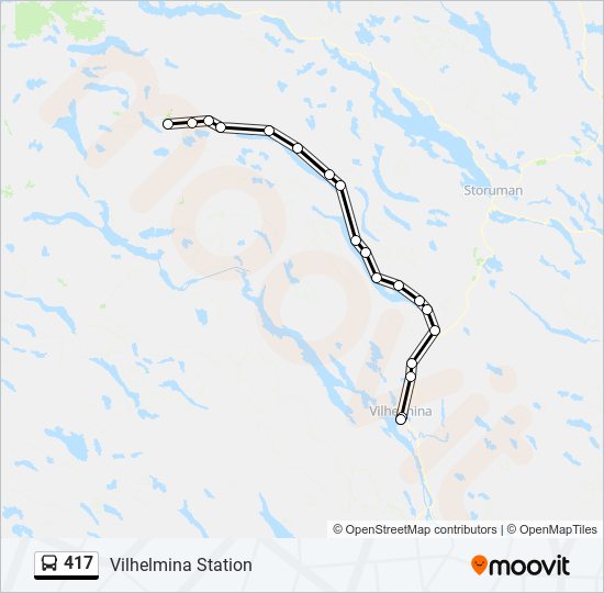 417 bus Line Map