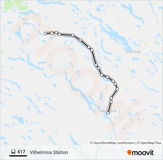 417 Bus Line Map
