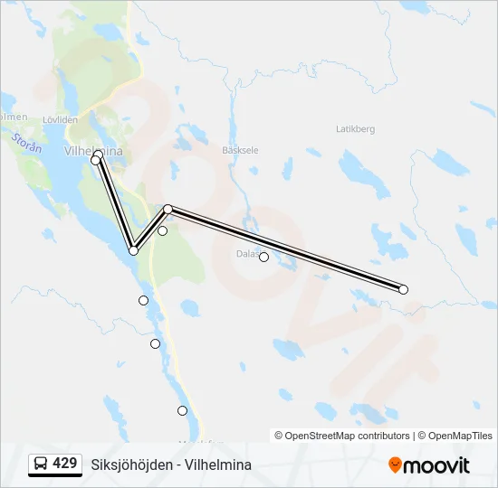 429 Bus Line Map