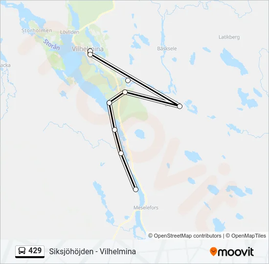 429 Bus Line Map