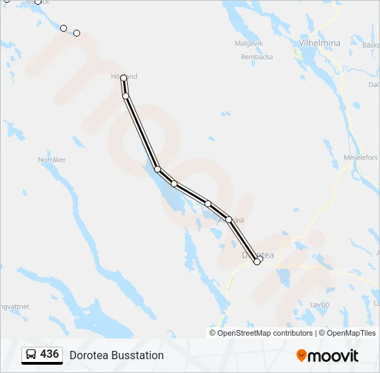 436 Bus Line Map