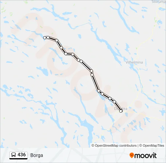 436 Bus Line Map