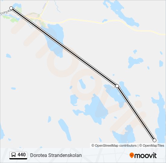 440 bus Line Map