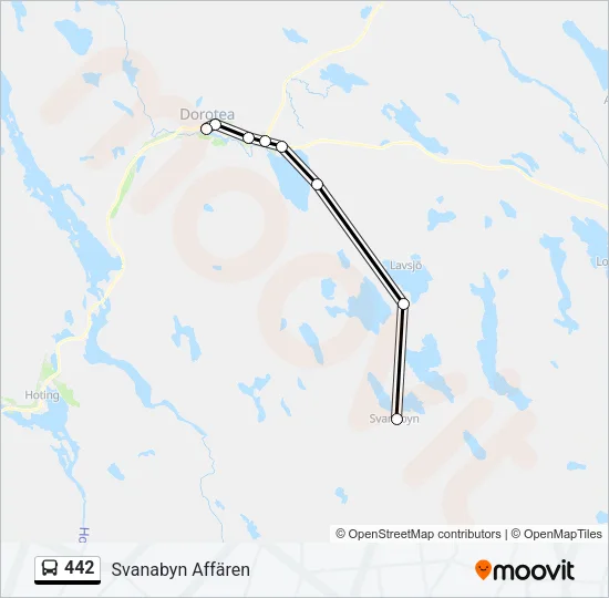 442 Bus Line Map