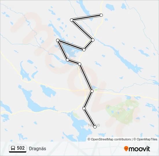 502 Bus Line Map