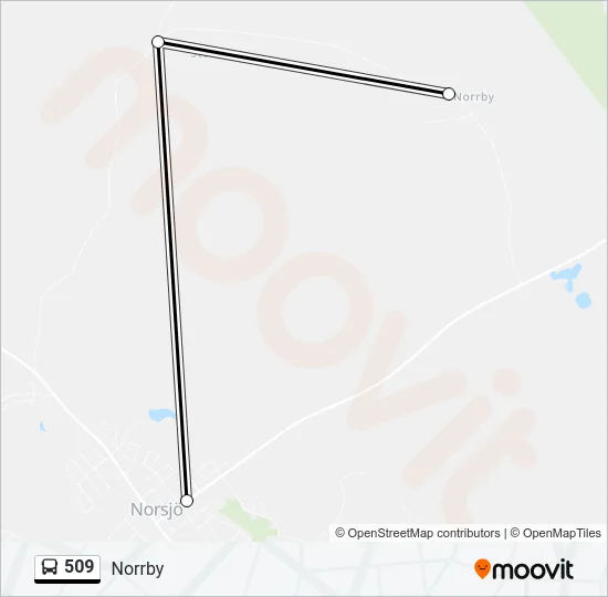 509 Bus Line Map