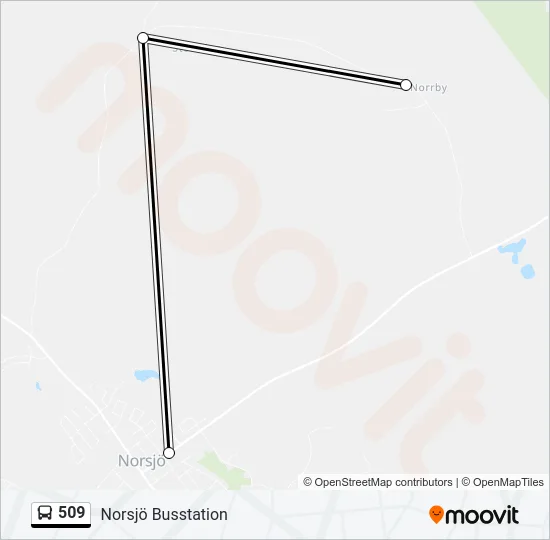 509 Bus Line Map