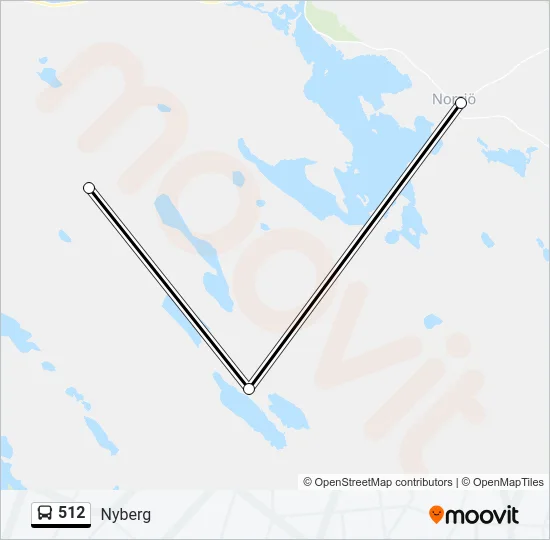 512 Bus Line Map