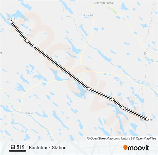 519 Bus Line Map