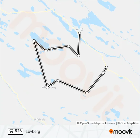 526 Bus Line Map