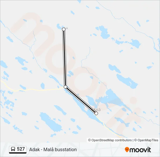 527 Bus Line Map