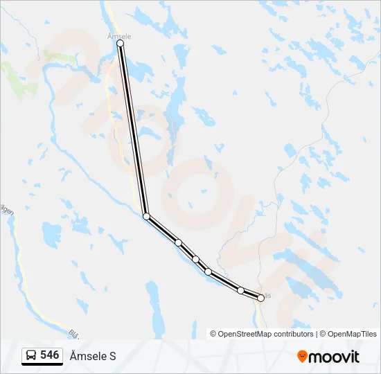 546 Bus Line Map