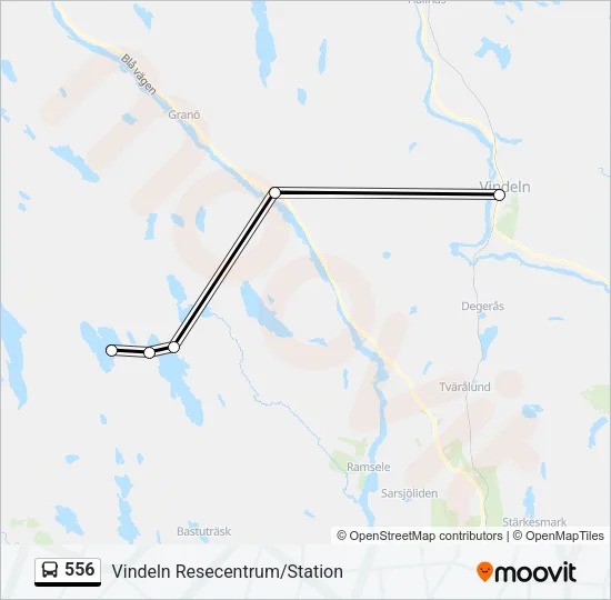 556 Bus Line Map