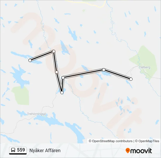 559 Bus Line Map