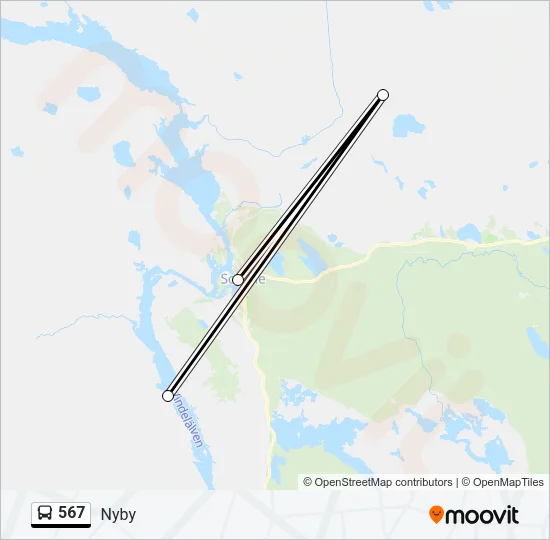 567 Bus Line Map