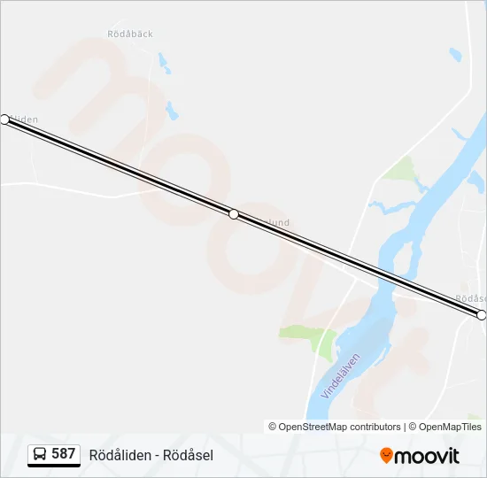 587 Bus Line Map