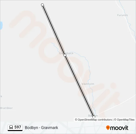 597 Bus Line Map
