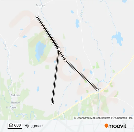 600 Bus Line Map