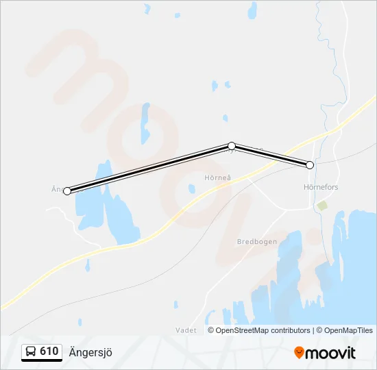 610 Bus Line Map