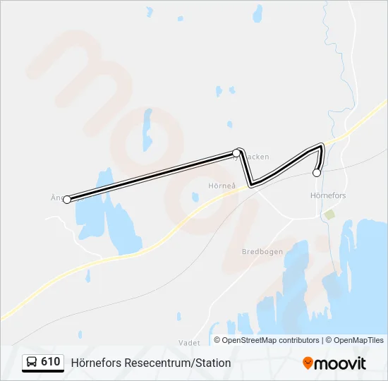 610 Bus Line Map