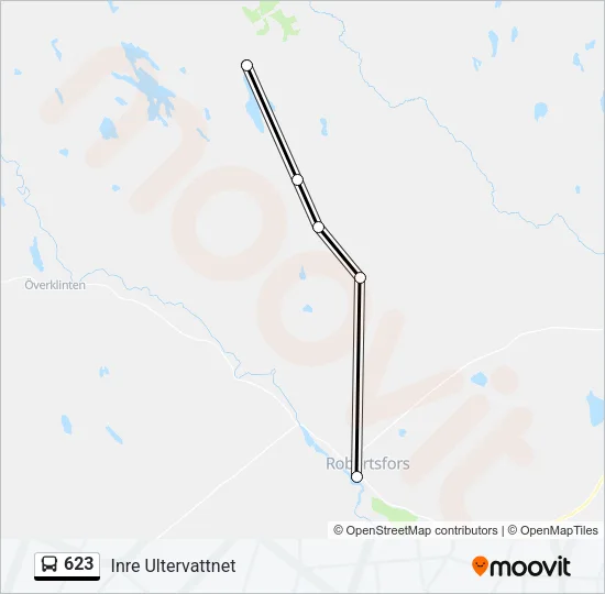 623 Bus Line Map