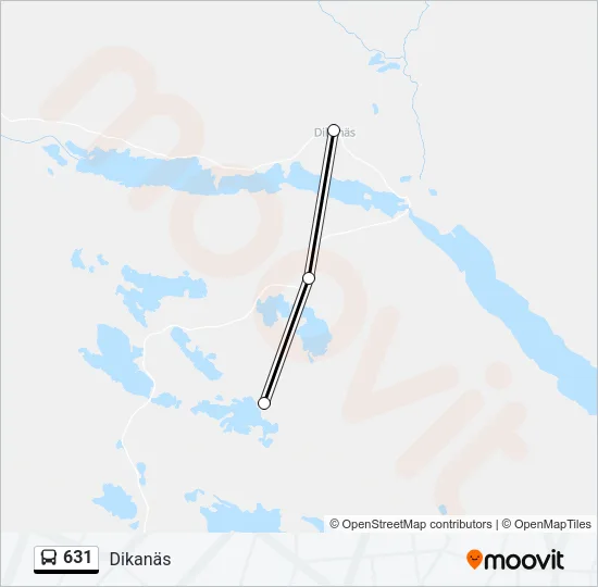 631 Bus Line Map