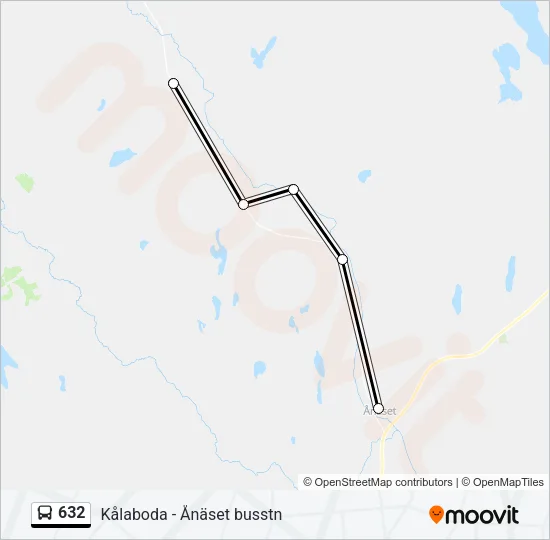 632 Bus Line Map