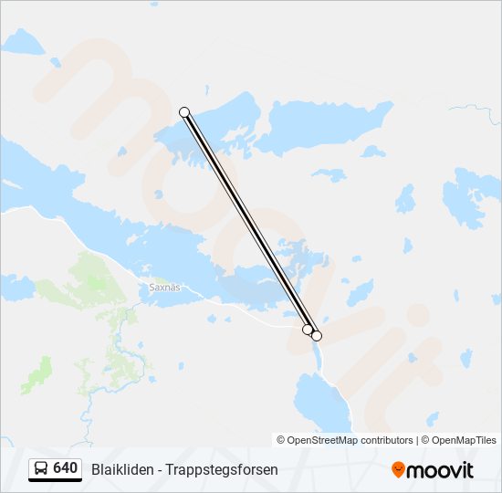 640 bus Line Map