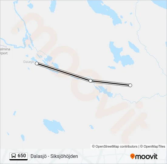 650 Bus Line Map