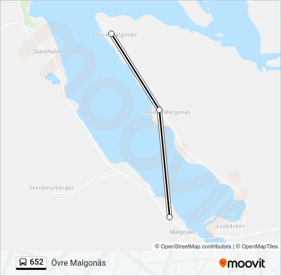652 Bus Line Map
