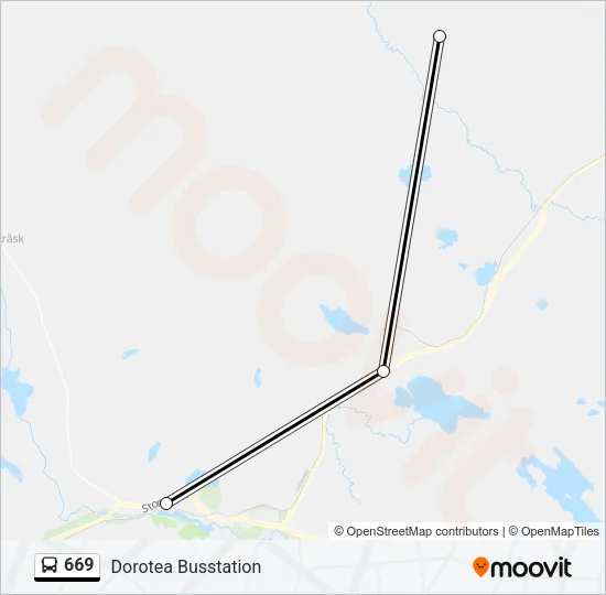 669 Bus Line Map