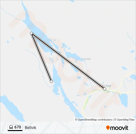 670 Bus Line Map
