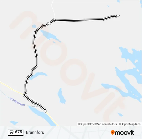 675 Bus Line Map