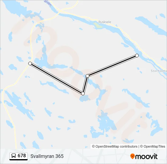 678 Bus Line Map