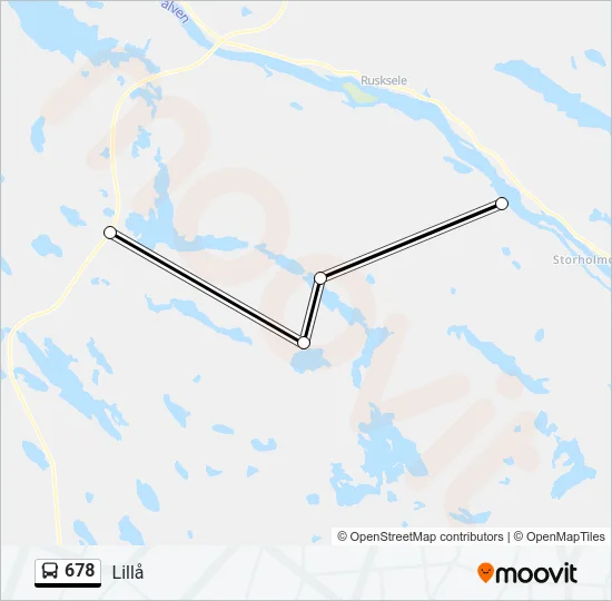 678 Bus Line Map