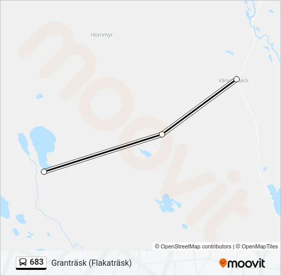 683 Bus Line Map