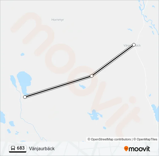 683 Bus Line Map
