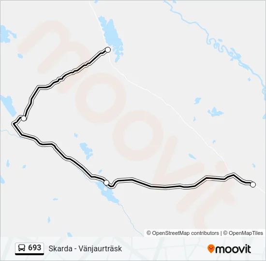 693 Bus Line Map