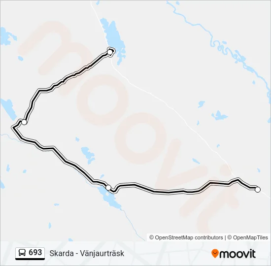 693 Bus Line Map