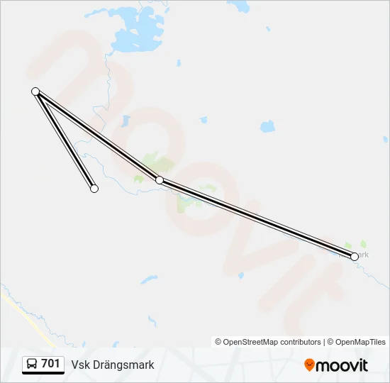 701 Bus Line Map