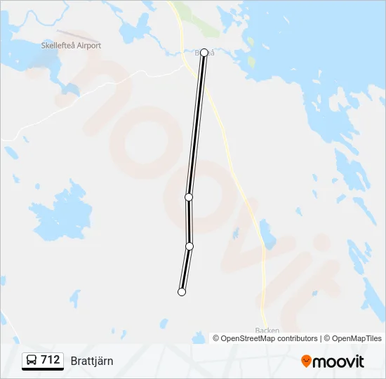 712 Bus Line Map