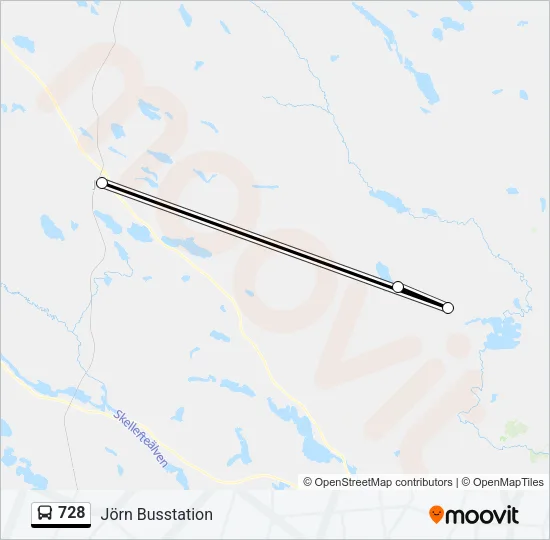 728 Bus Line Map