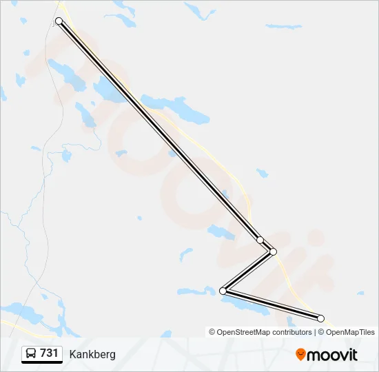 731 Bus Line Map