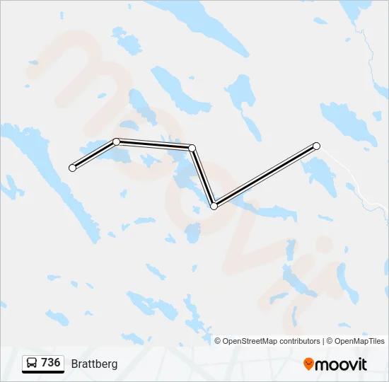 736 Bus Line Map