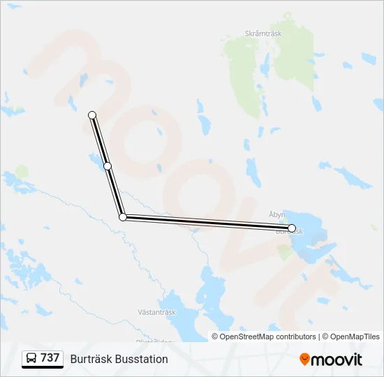 737 Bus Line Map