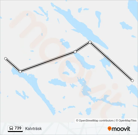 739 Bus Line Map
