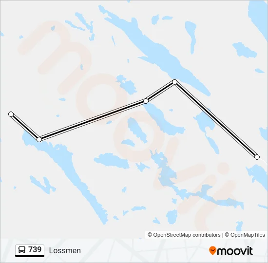 739 Bus Line Map