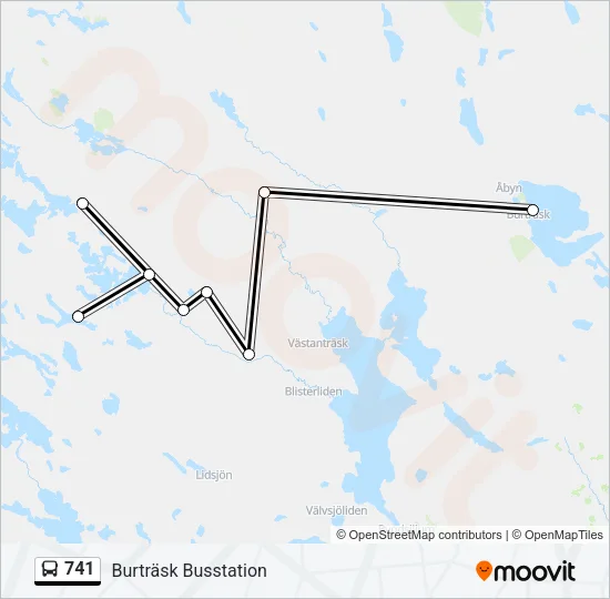 741 Bus Line Map