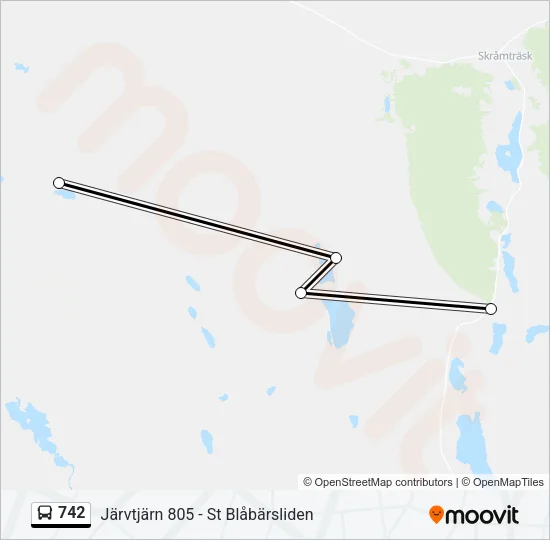742 Bus Line Map