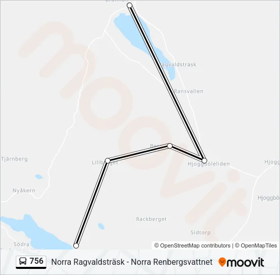 756 Bus Line Map